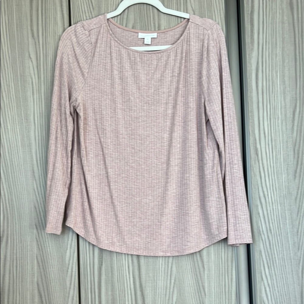 Charter Club Pink Relaxed Blouse 3/4 Sleeves